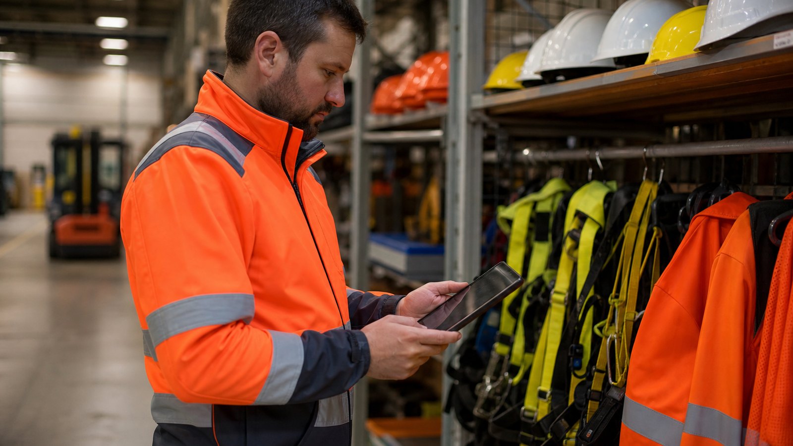 Responsable consultant un registre numérique sur tablette